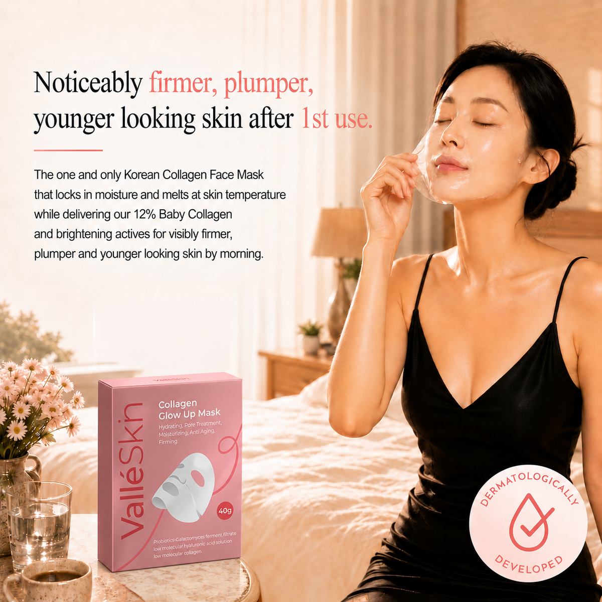 Collagen Glow Up Mask 2.0 ValléSkin
