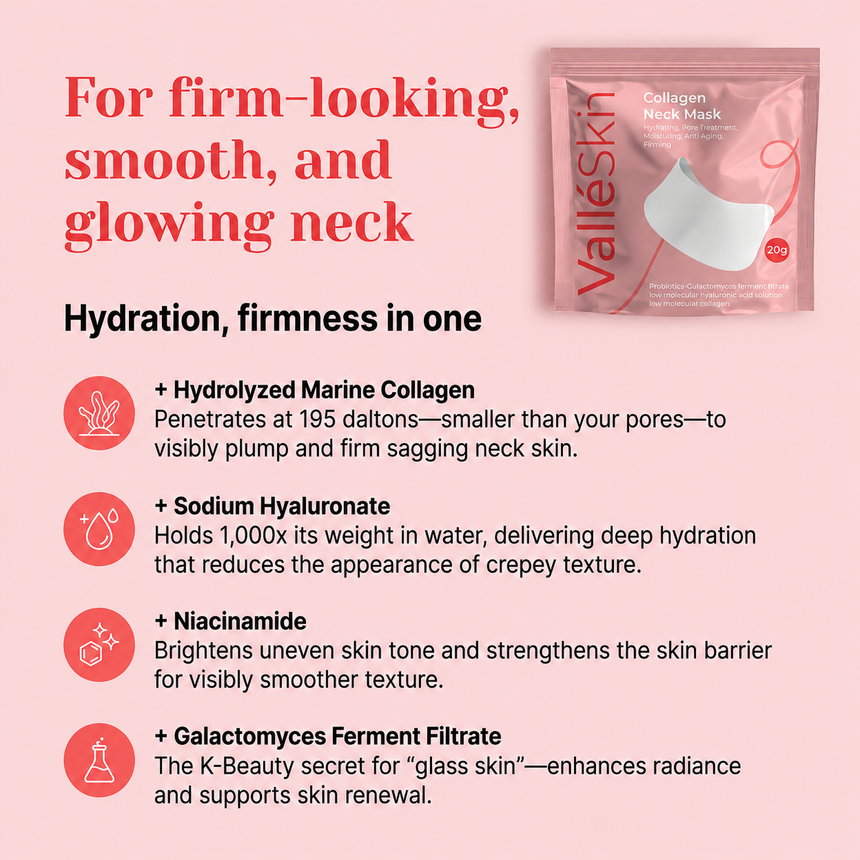 Collagen Neck Mask ValléSkin