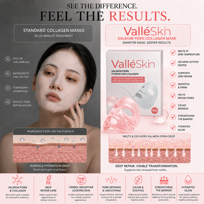 Salmon PDRN Collagen Mask ValléSkin